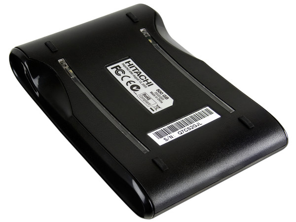 Disco Duro Portable Hitachi de 500GB, USB 2.0. Color Negro
