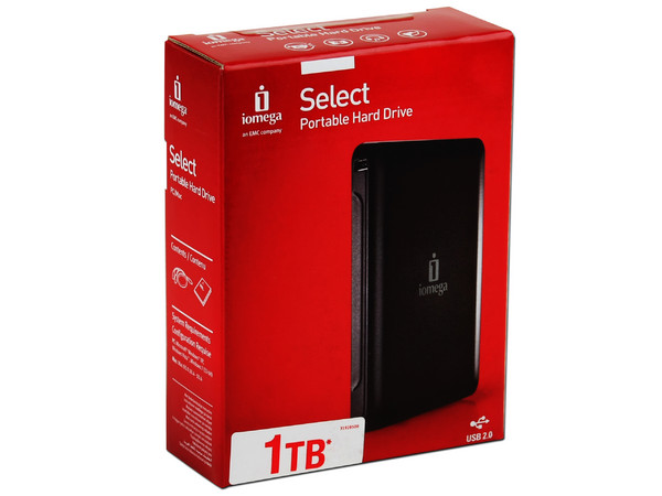 Disco Duro Portable Iomega Select de 1TB, USB 2.0   