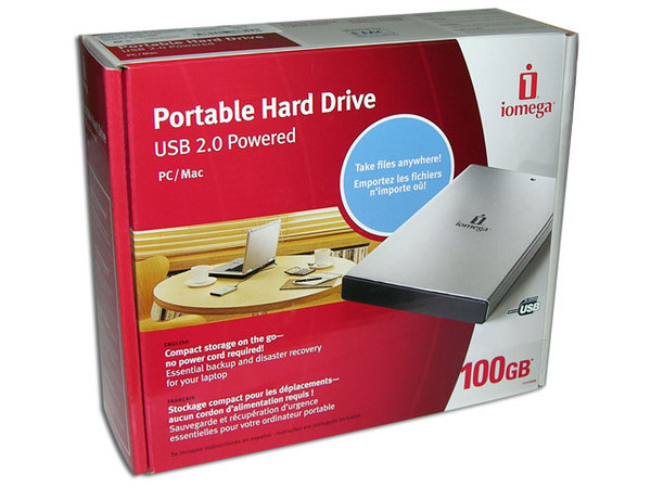 Disco Duro Externo Ultra Compacto Iomega de 100GB USB
