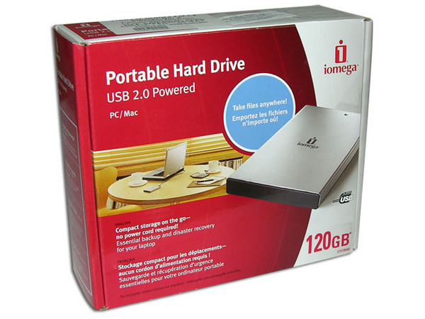 Disco Duro Externo Ultra Compacto Iomega de 120GB USB 2.0