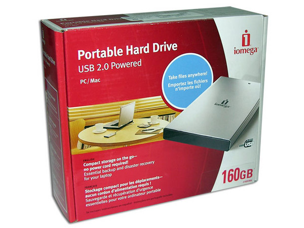 Disco Duro Externo Ultra Compacto Iomega de 160GB USB 2.0