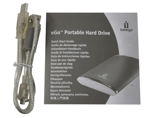 Disco Duro Portable Iomega eGo de 160GB, USB 2.0. Color Plateado