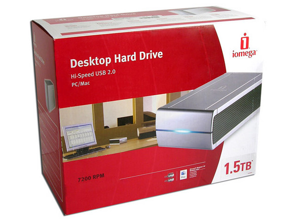 Disco Duro Externo Iomega Double de 1.5 TB, USB 2.0