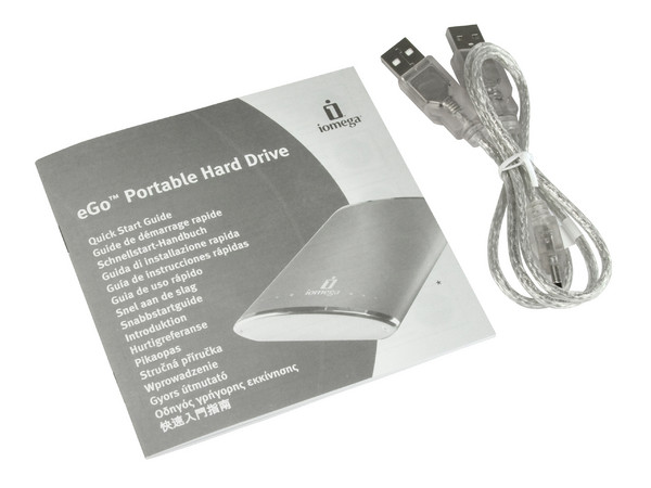 Disco Duro Portable Iomega eGo de 250GB, USB 2.0. Color Rojo