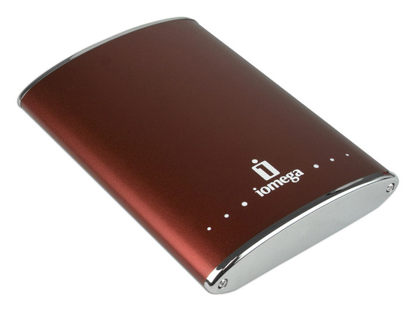 Disco Duro Portable Iomega eGo de 320GB, USB 2.0 y FireWire. Color Rojo