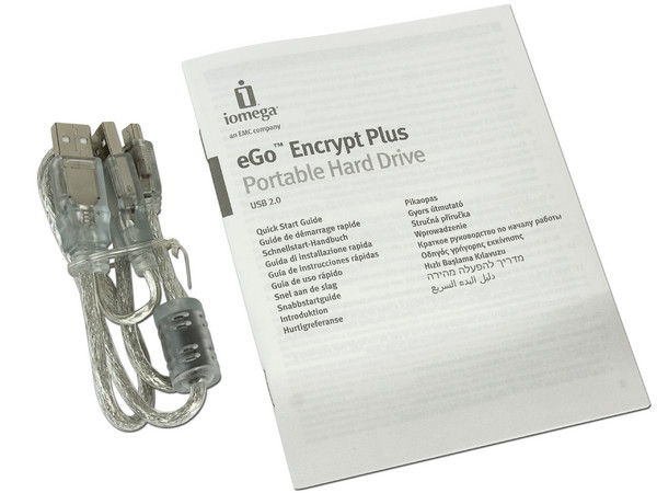 Disco Duro Portable Iomega eGo Encrypt Plus de 500GB, USB 2.0. Color Plata