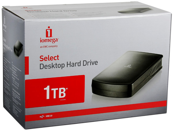 Disco Duro Externo Iomega Select Desktop de 1TB, USB 2.0