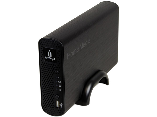 Disco Duro Externo Iomega Home Media Cloud Edition de 1 TB, USB 2.0 y Ethernet.