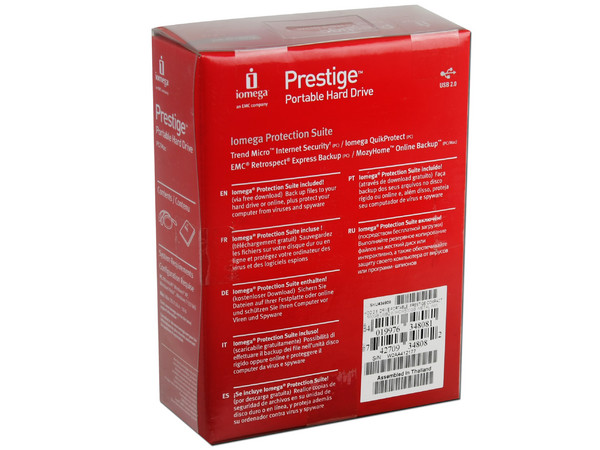 Disco Duro Portable Iomega Prestige de 500 GB,  USB 2.0