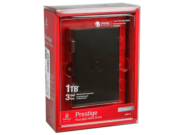 Disco Duro Portable Iomega Prestige de 1 TB, USB 2.0