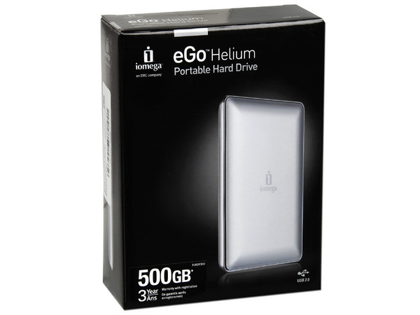 Disco Duro Portátil Iomega eGo Helium de 500 GB, USB 2.0