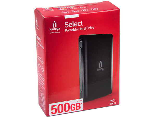 Disco Duro Portable Iomega Select de 500 GB, USB 2.0