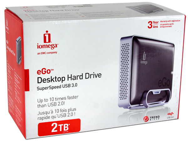 Disco Duro Externo Iomega eGo de 2 TB, USB 3.0