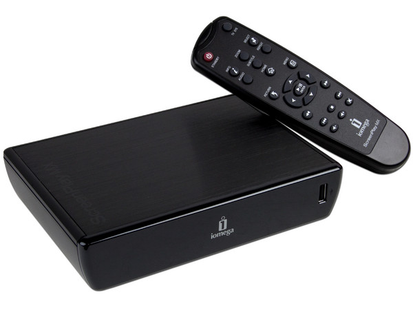 Disco Duro Externo Multimedia HD Iomega ScreenPlay MX  de 1TB con HDMI, USB 2.0 y control remoto.