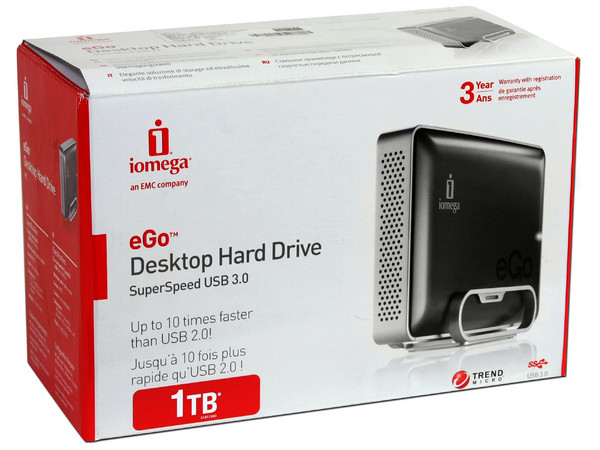 Disco Duro Externo Iomega eGo de 1 Terabyte, USB 3.0