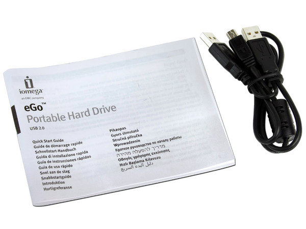 Disco Duro Portable Iomega Radical Skin de 500GB, USB 2.0. Color Negro
