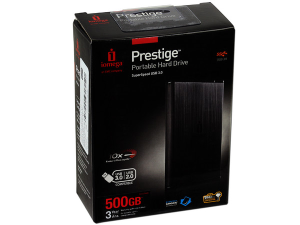 Disco Duro Portátil Iomega Prestige de 500 GB, USB 3.0