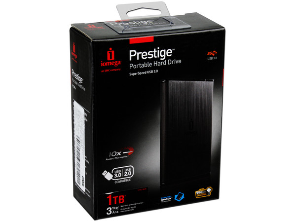 Disco Duro Portátil Iomega Prestige de 1 TB, USB 3.0