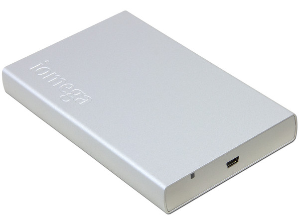 Disco Duro Portátil Iomega Helium II de 500 GB, USB 2.0. Color Plateado 
