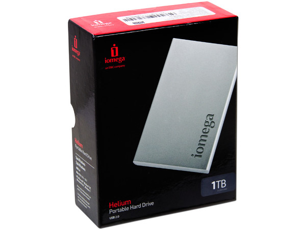 Disco Duro Portátil Iomega Helium II de 1 TB, USB 2.0. Color Plateado 