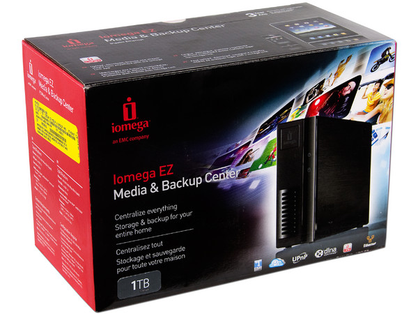 Disco Duro Externo Iomega Ez Media & Backup Center de 1 TB, Ethernet. 