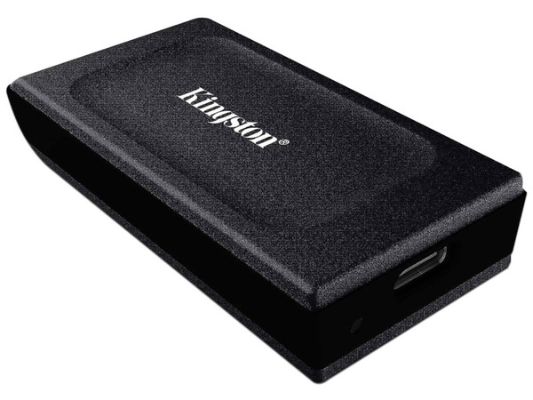 Unidad de Estado Sólido Portátil Kingston XS1000 de 1TB, Velocidad de Lectura de 1050 MB/s, Velocidad de Escritura de 1000 MB/s, USB 3.2. Color Negro. (Caja abierta) (Caja abierta)