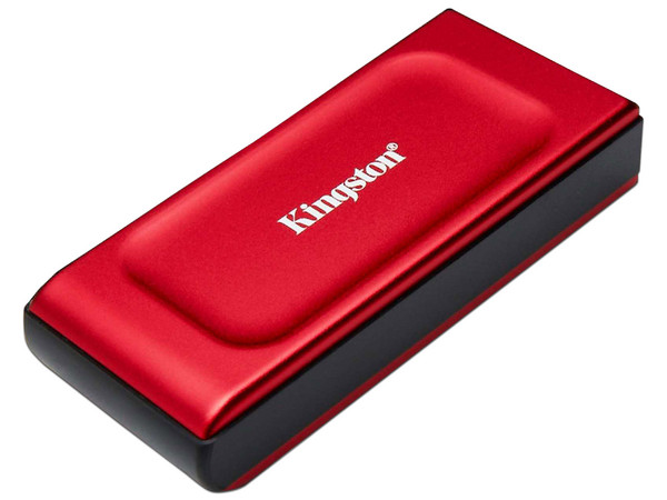 Unidad de Estado Sólido Kingston XS1000 de 2TB, USB-C 3.2 Gen 2x2, USB-A. Color Rojo.