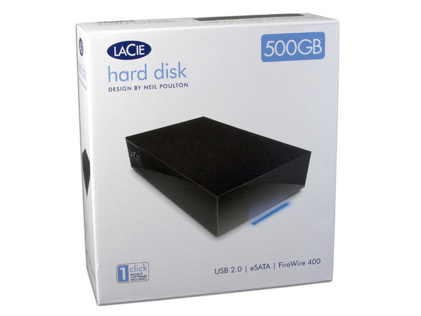 Disco Duro Externo LaCie Diseñado por Neil Poulton de 500GB, eSATA, FireWire 400 y USB 2.0