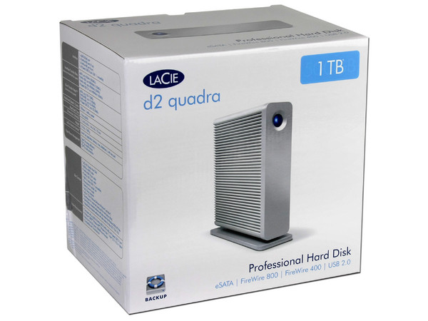 Disco Duro Externo LaCie d2 Quadra de 1TB, eSATA, FireWire 400/800 y USB 2.0
