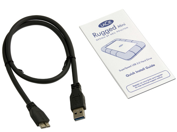 Disco Duro Portátil LaCie Rugged Mini de 500 GB, USB 3.0