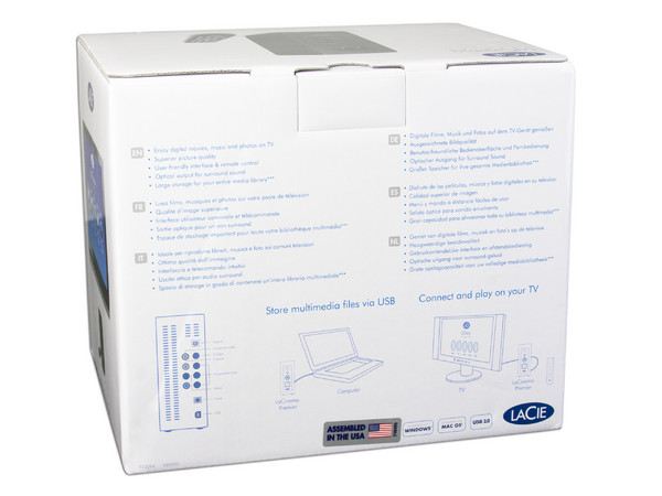 Disco Duro Externo Multimedia LaCie LaCinema Premier, USB 2.0