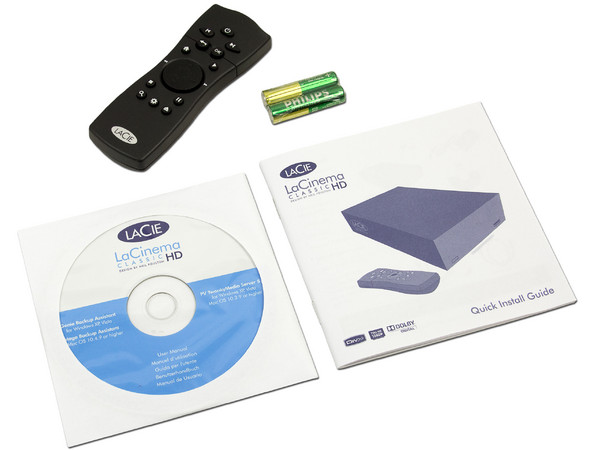 Disco Duro Externo Multimedia LaCie LaCinema Classic HD de 2 TB con HDMI, USB 2.0 y control remoto.