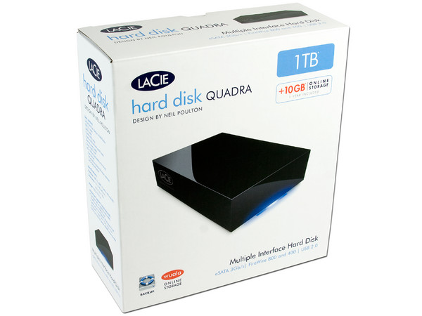 Disco Duro Externo LaCie Quadra de 1TB, eSATA, FireWire 400/800 y USB 2.0