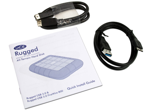 Disco Duro Portátil LaCie Rugged Triple de 1 TB, USB 3.0 y FireWire 800.