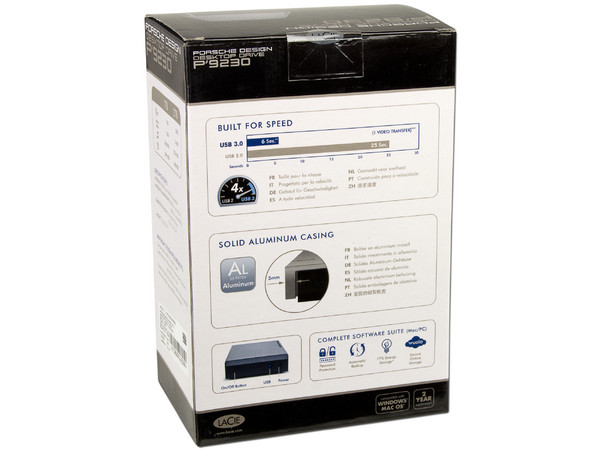 Disco Duro Externo LaCie Porsche Design P'9230 de 2 TB, USB 3.0
