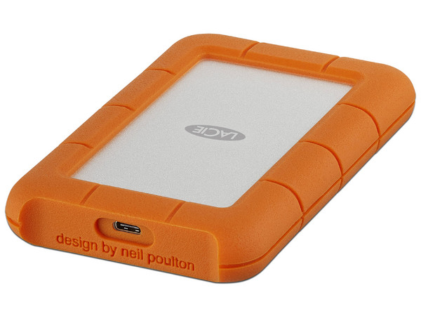Disco Duro Externo LaCie Rugged SECURE de 2 TB, Thunderbolt y USB-C.