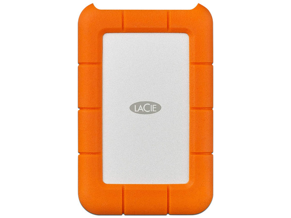 Disco duro Portátil LaCie Rugged Mini de 5TB, USB 3.0, Color Naranja.