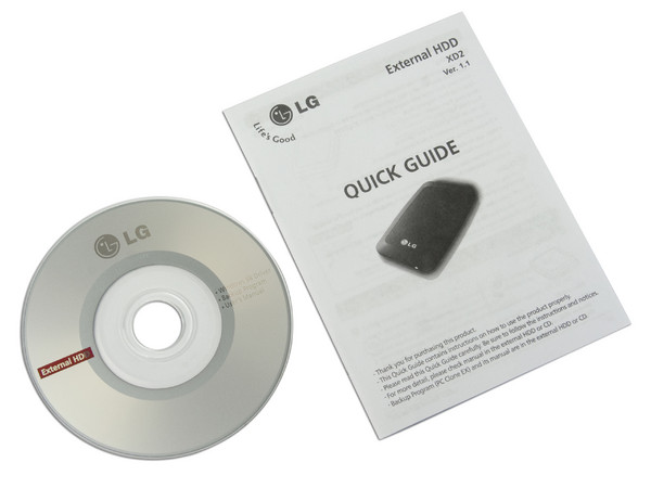 Disco Duro Portable LG XD2 de 250GB, USB 2.0. Color Negro