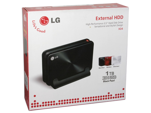 Disco Duro Portable LG XD4 de 1TB, USB 2.0. Color Negro