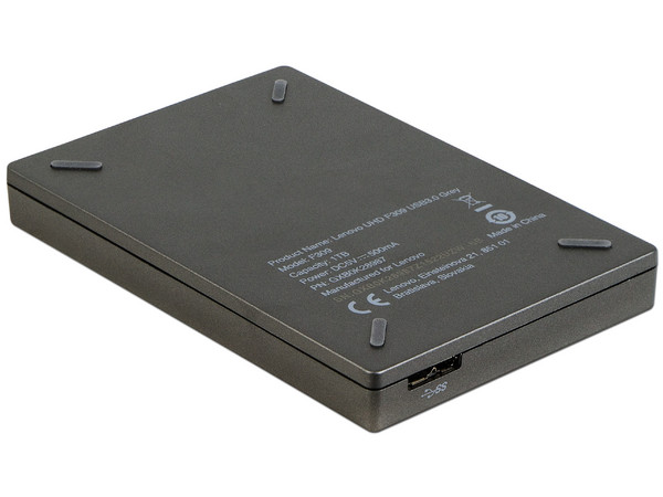 Disco Duro Portátil Lenovo F309 de 1 TB, USB 3.0. Color Gris.