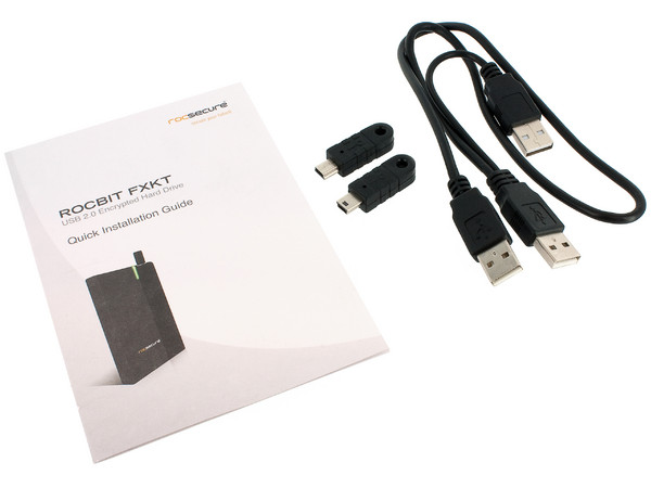 Disco Duro Portátil con Encriptación de Seguridad Rocstor Rocbit FXKT de 250 GB.