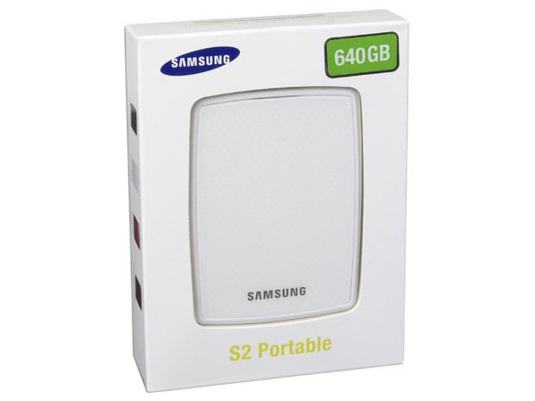 Disco Duro S2 Portable Samsung de 640GB, USB 2.0. Color Blanco