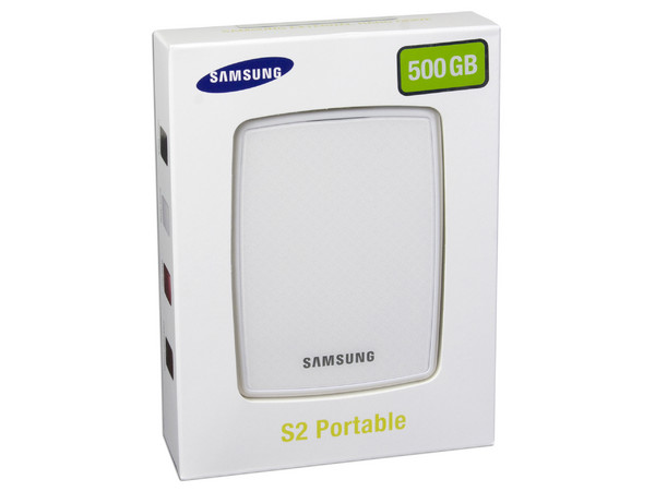Disco Duro S2 Portable Samsung de 500GB, USB 2.0. Color Blanco