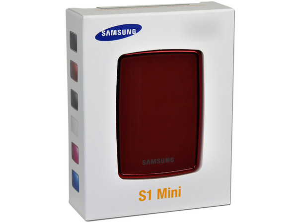 Mini Disco Duro S1 Portable Samsung de 120GB, USB 2.0. Color Rojo