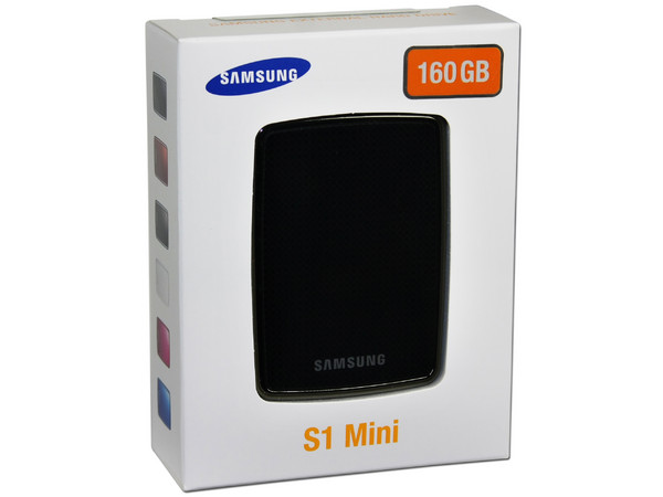 Mini Disco Duro S1 Portable Samsung de 160GB, USB 2.0. Color Negro