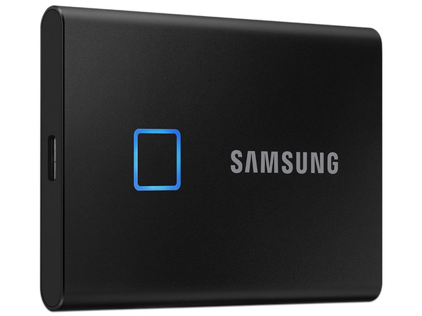 Unidad de Estado Sólido Portátil Samsung T7 Touch de 1TB, Huella Digital, USB 3.2.