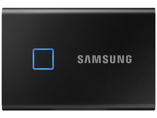Unidad de Estado Sólido Portátil Samsung T7 Touch de 1TB, Huella Digital, USB 3.2.