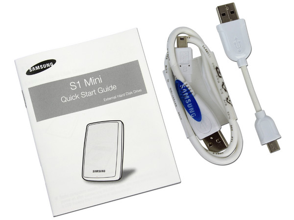 Mini Disco Duro S1 Portable Samsung de 250GB, USB 2.0. Color Blanco