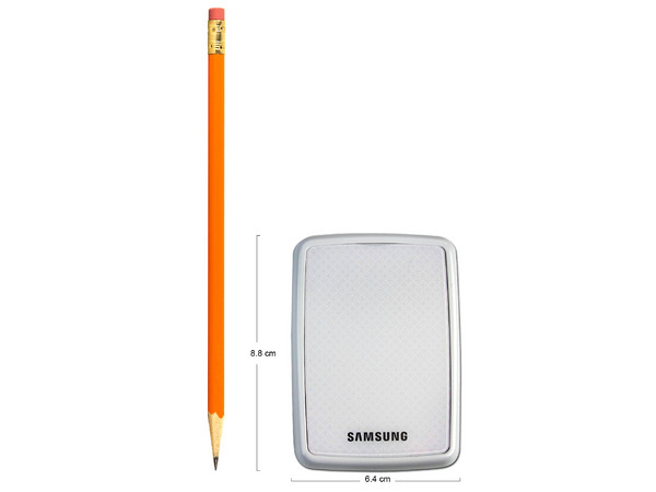 Mini Disco Duro S1 Portable Samsung de 250GB, USB 2.0. Color Blanco