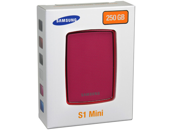 Mini Disco Duro S1 Portable Samsung de 250GB, USB 2.0. Color Rosa